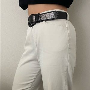 Vintage Chiffon High-Waisted Pants